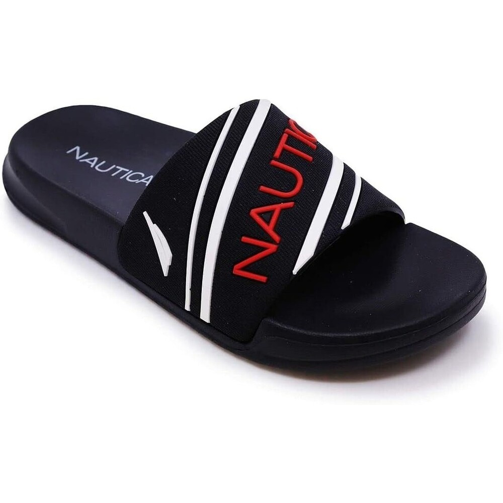 NEW Nautica Kids Youth Athletic Slide Slip on Sandals Boy navy 2